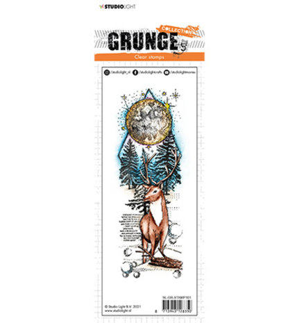 Studio Light Grunge Deer in Full Moon Clear Stamp (SL-GR-STAMP101)