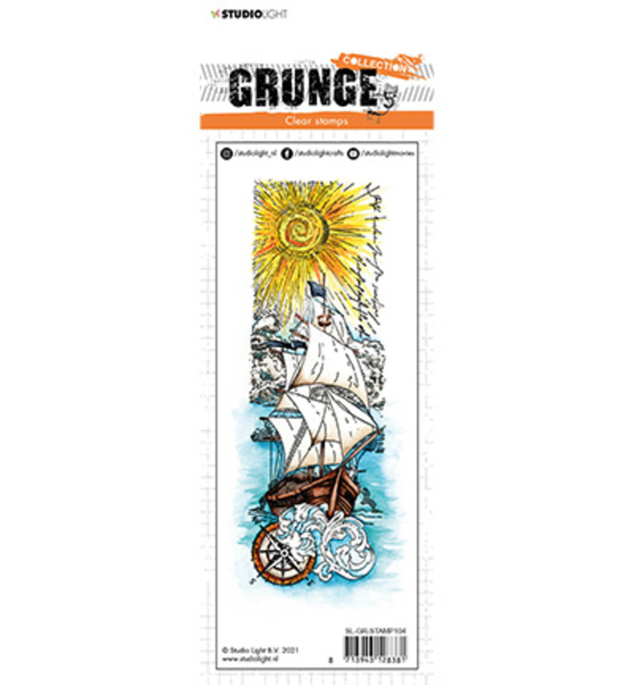 Studio Light Grunge Sailing in Sunlight Clear Stamp (SL-GR-STAMP104) Studio Light Grunge Sailing in Sunlight Clear Stamp (SL-GR-STAMP104)