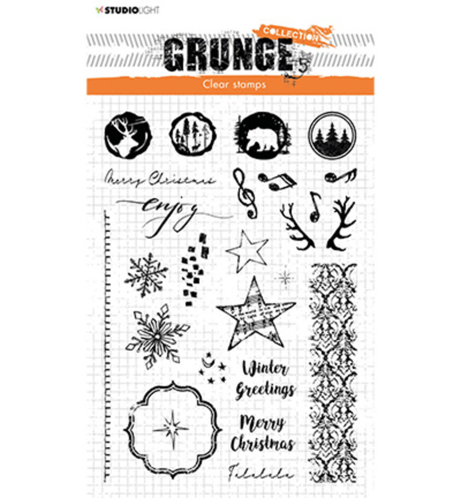 Studio Light Grunge Christmas Extras Clear Stamp (SL-GR-STAMP106)