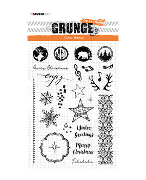 Studio Light Grunge Christmas Extras Clear Stamp (SL-GR-STAMP106) Studio Light Grunge Christmas Extras Clear Stamp (SL-GR-STAMP106)