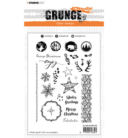 Studio Light Grunge Christmas Extras Clear Stamp (SL-GR-STAMP106)