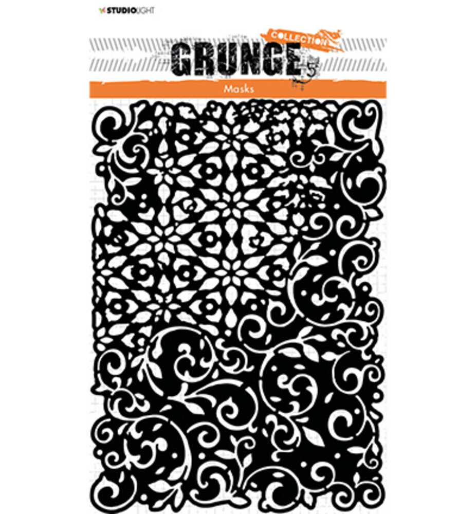 Studio Light Grunge Swirls A5 Masking Stencil (SL-GR-MASK51) Studio Light Grunge Swirls A5 Masking Stencil (SL-GR-MASK51)
