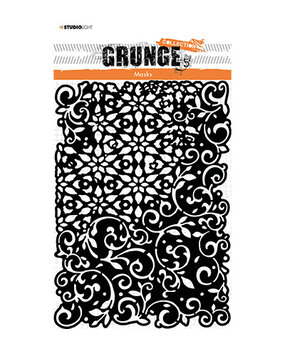 Studio Light Grunge Swirls A5 Masking Stencil (SL-GR-MASK51) Studio Light Grunge Swirls A5 Masking Stencil (SL-GR-MASK51)