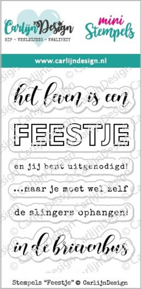 Carlijn Design Stempels Feestje (CDST-0073) Carlijn Design Stempels Feestje (CDST-0073)