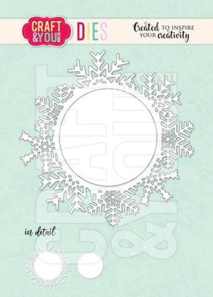 Craft & You Dies Snowflake Frame (CW154)