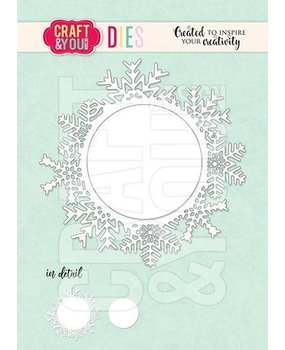 Craft & You Dies Snowflake Frame (CW154)