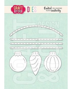 Craft & You Dies Set of Christmas Balls (CW155) Craft & You Dies Set of Christmas Balls (CW155)