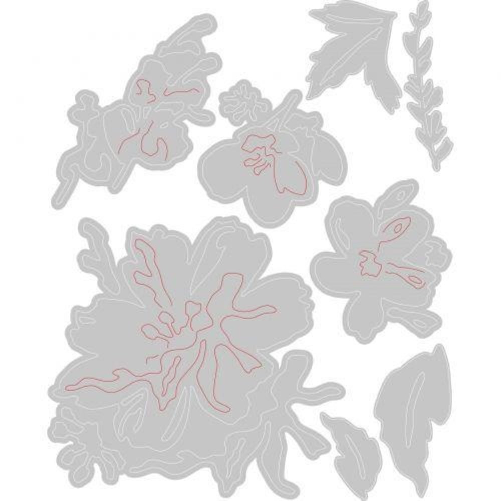 Sizzix Thinlits Die Set Brushstroke Flowers #2 (665210) Sizzix Thinlits Die Set Brushstroke Flowers #2 (665210)