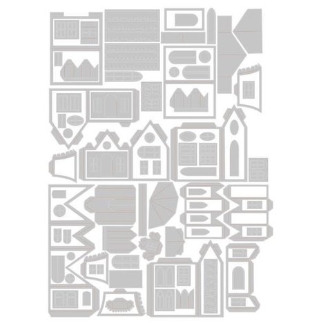 Sizzix Thinlits Die Set Village Collection (665564)