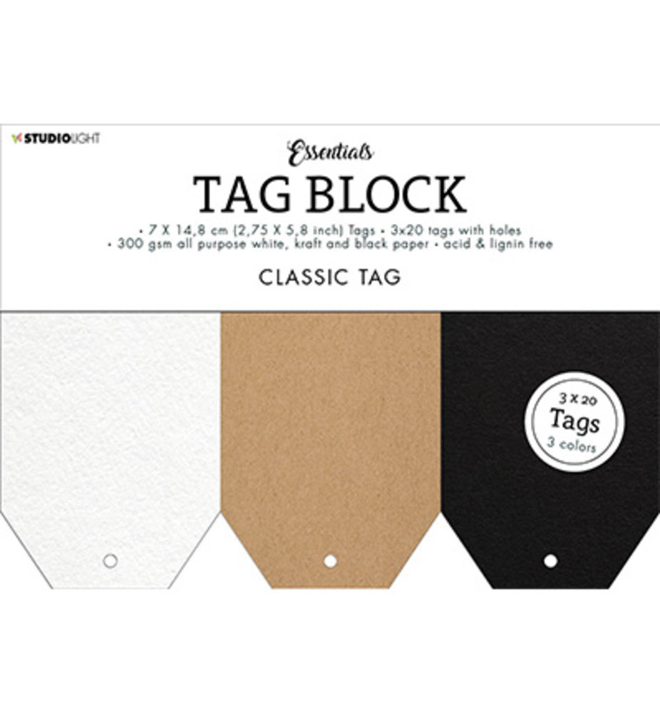 Studio Light Essentials Tag Block Classic (SL-ES-TAGBL01) Studio Light Essentials Tag Block Classic (SL-ES-TAGBL01)
