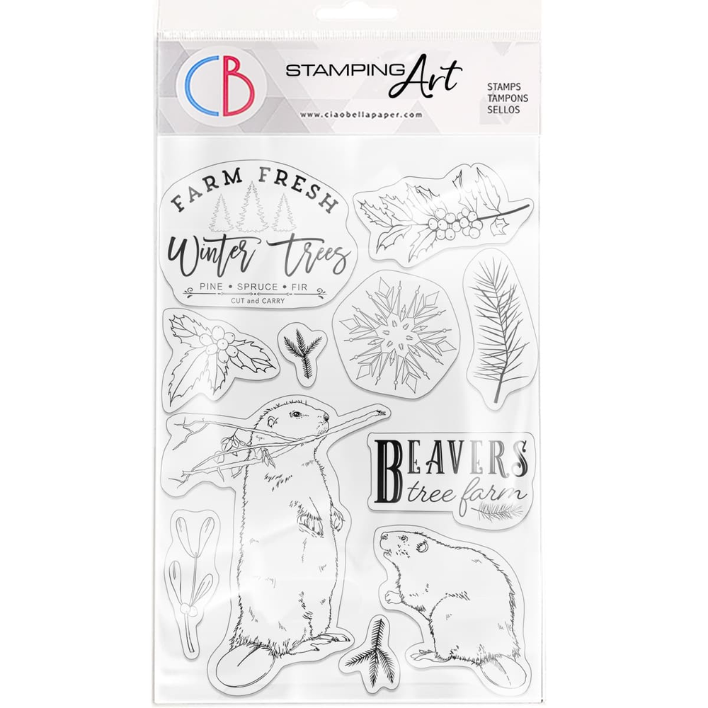Ciao Bella Papercrafting Beavers Tree Farm A5 Clear Stamps (PS8020) Ciao Bella Papercrafting Beavers Tree Farm A5 Clear Stamps (PS8020)