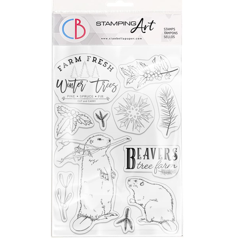 Ciao Bella Papercrafting Beavers Tree Farm A5 Clear Stamps (PS8020) Ciao Bella Papercrafting Beavers Tree Farm A5 Clear Stamps (PS8020)