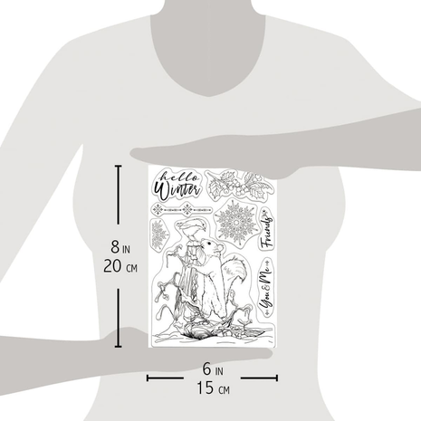 Ciao Bella Papercrafting Hello Winter A5 Clear Stamps (PS8023) Ciao Bella Papercrafting Hello Winter A5 Clear Stamps (PS8023)