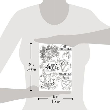 Ciao Bella Papercrafting Hot Apple Cider A5 Clear Stamps (PS8025) Ciao Bella Papercrafting Hot Apple Cider A5 Clear Stamps (PS8025)