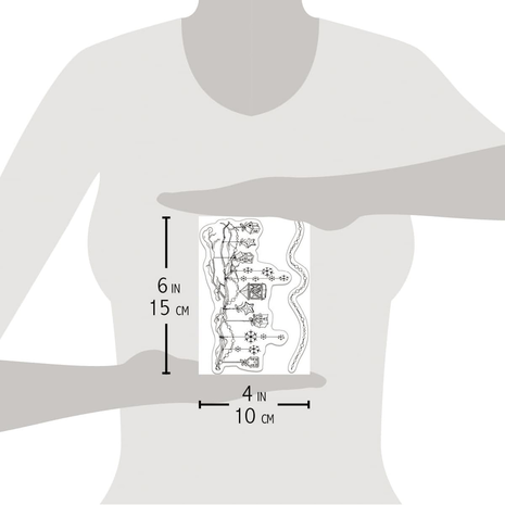 Ciao Bella Papercrafting Let's Decorate A6 Clear Stamps (PS6079)