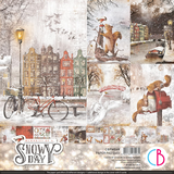 Ciao Bella Papercrafting Memories of a Snowy Day 12x12 Inch Paper Pad (CBPM048)