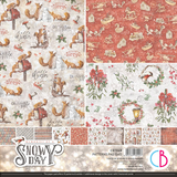 Ciao Bella Papercrafting Memories of a Snowy Day 12x12 Inch Patterns Pad (CBT048)