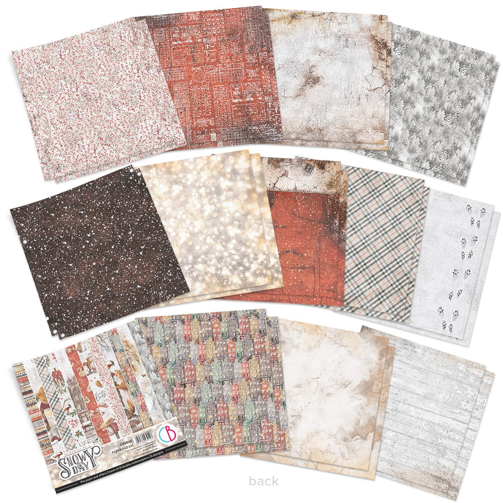 Ciao Bella Papercrafting Memories of a Snowy Day 6x6 Inch Paper Pad (CBQ048)