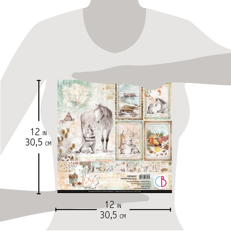 Ciao Bella Papercrafting The Gift of Love 12x12 Inch Paper Pad (CBPM047) Ciao Bella Papercrafting The Gift of Love 12x12 Inch Paper Pad (CBPM047)