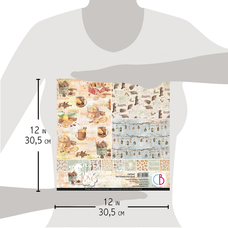 Ciao Bella Papercrafting The Gift of Love 12x12 Inch Patterns Pad (CBT047) Ciao Bella Papercrafting The Gift of Love 12x12 Inch Patterns Pad (CBT047)