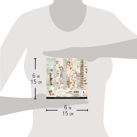 Ciao Bella Papercrafting The Gift of Love 6x6 Inch Paper Pad (CBQ047) Ciao Bella Papercrafting The Gift of Love 6x6 Inch Paper Pad (CBQ047)