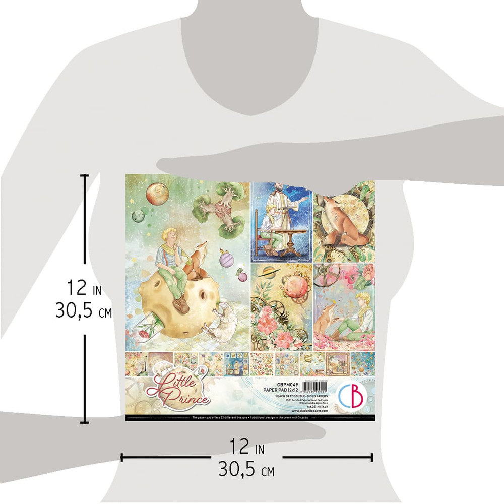 Ciao Bella Papercrafting The Little Prince 12x12 Inch Paper Pad (CBPM049) Ciao Bella Papercrafting The Little Prince 12x12 Inch Paper Pad (CBPM049)