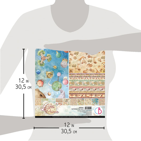 Ciao Bella Papercrafting The Little Prince 12x12 Inch Patterns Pad (CBT049) Ciao Bella Papercrafting The Little Prince 12x12 Inch Patterns Pad (CBT049)