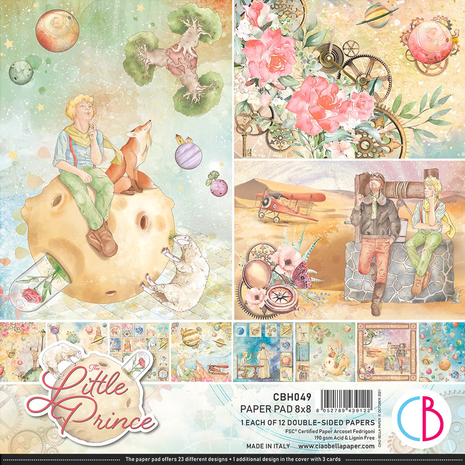 Ciao Bella Papercrafting The Little Prince 8x8 Inch Paper Pad (CBH049)