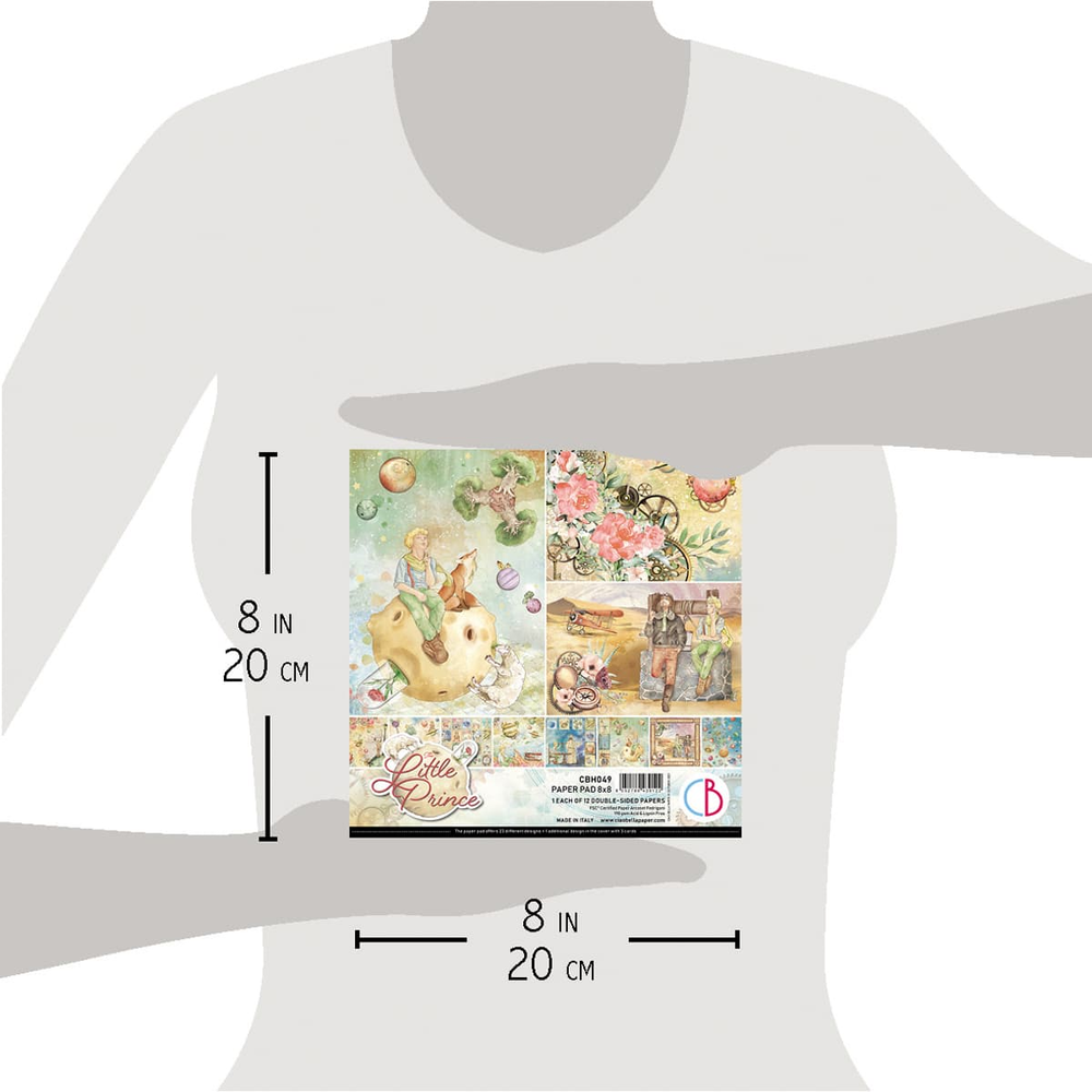 Ciao Bella Papercrafting The Little Prince 8x8 Inch Paper Pad (CBH049)