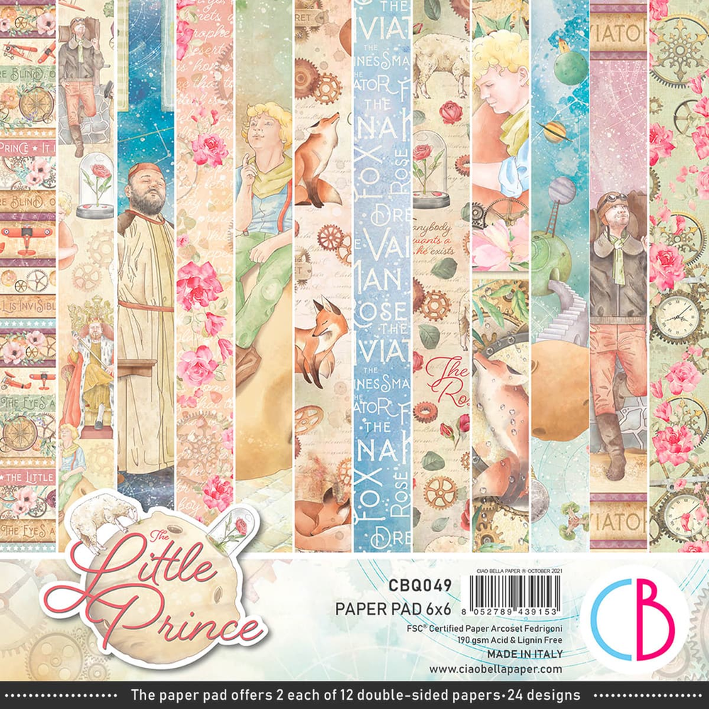 Ciao Bella Papercrafting The Little Prince 6x6 Inch Paper Pad (CBQ049)
