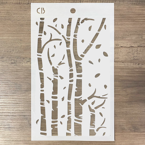 Ciao Bella Papercrafting Birch Trees Masking Stencil (MS057)