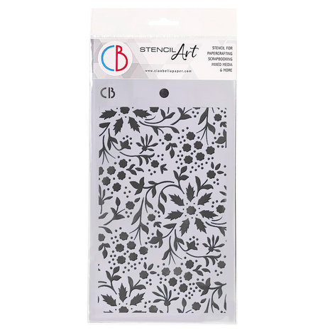 Ciao Bella Papercrafting Winter Flowers Masking Stencil (MS059) Ciao Bella Papercrafting Winter Flowers Masking Stencil (MS059)