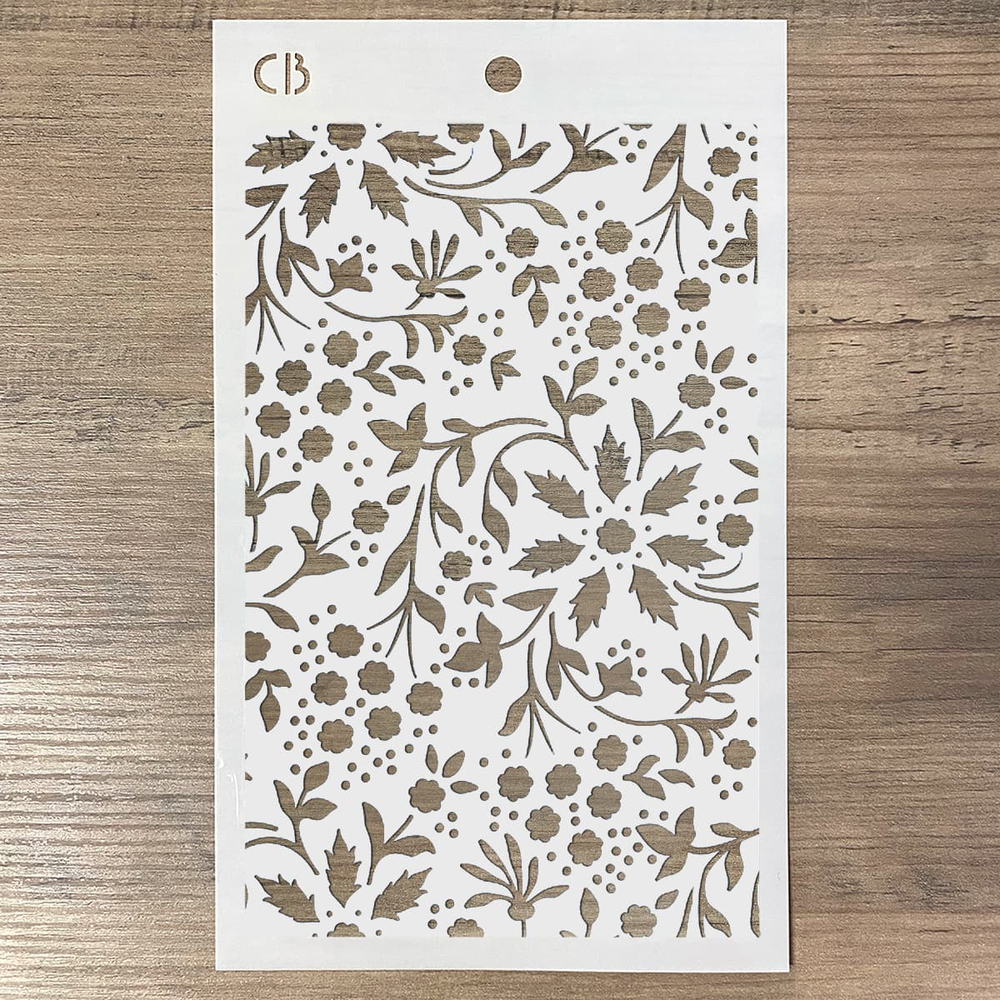 Ciao Bella Papercrafting Winter Flowers Masking Stencil (MS059) Ciao Bella Papercrafting Winter Flowers Masking Stencil (MS059)