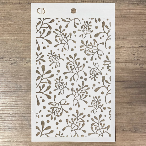 Ciao Bella Papercrafting Mistletoe Masking Stencil (MS062)