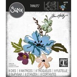 Sizzix Thinlits Die Set Brushstroke Flowers #2 (665210)