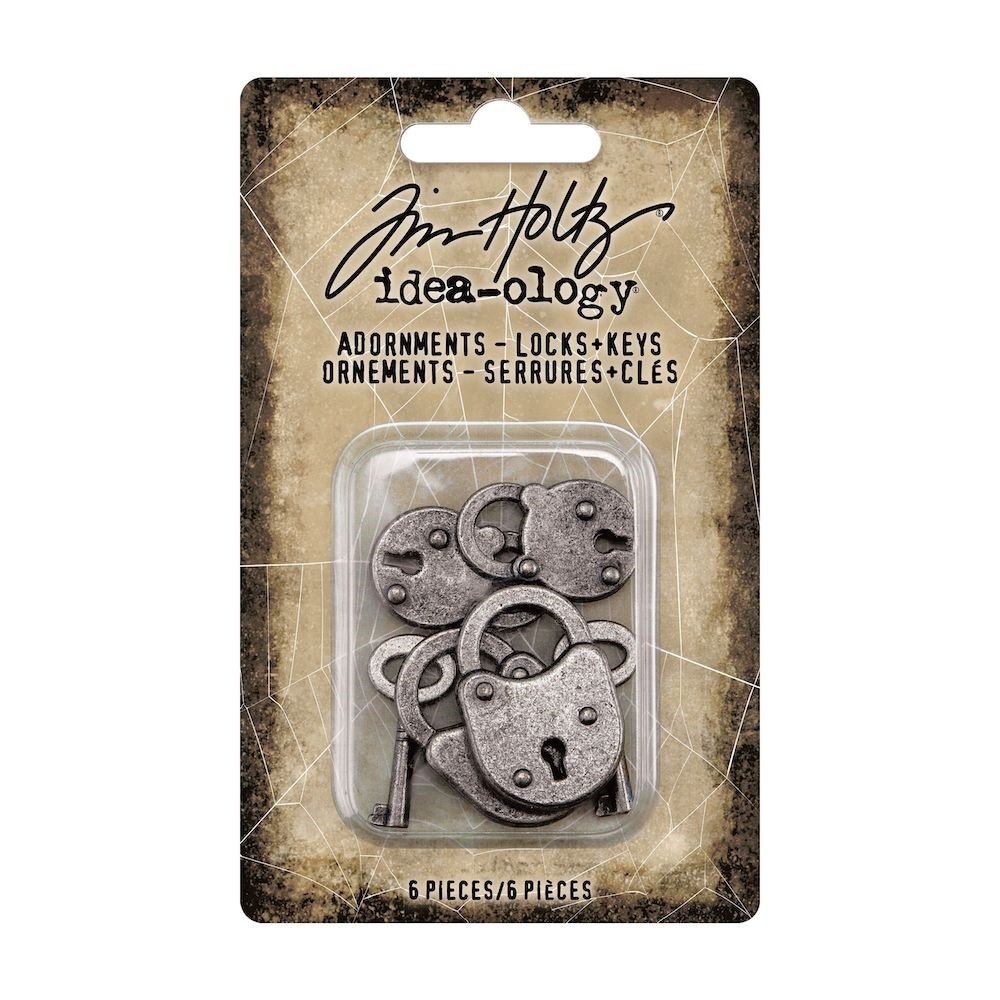 Idea-ology Tim Holtz Halloween Adornments Locks and Keys (TH94162)