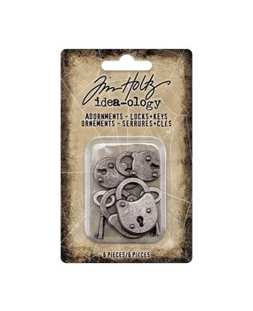 Idea-ology Tim Holtz Halloween Adornments Locks and Keys (TH94162)