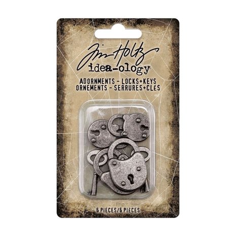 Idea-ology Tim Holtz Halloween Adornments Locks and Keys (TH94162)