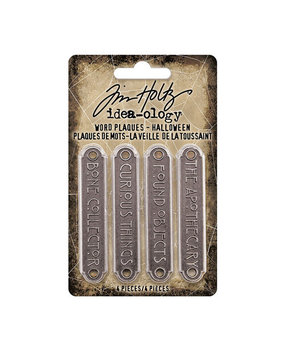 Idea-ology Tim Holtz Halloween Word Plaques (TH94164) Idea-ology Tim Holtz Halloween Word Plaques (TH94164)