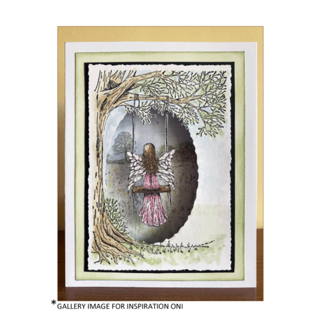 Crafty Individuals Fairy Rose Unmounted Rubber Stamps (CI-579)