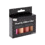 Craft Sensations Pearl & Glitter Glue Set Pink (CR1125/GE)