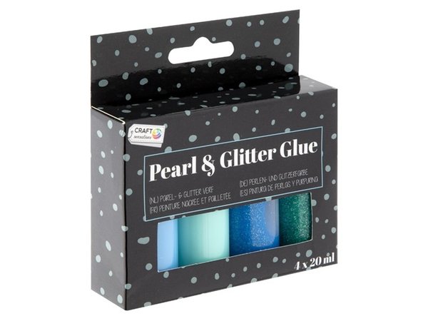 Craft Sensations Pearl & Glitter Glue Set Blue (CR1125/GE) Craft Sensations Pearl & Glitter Glue Set Blue (CR1125/GE)