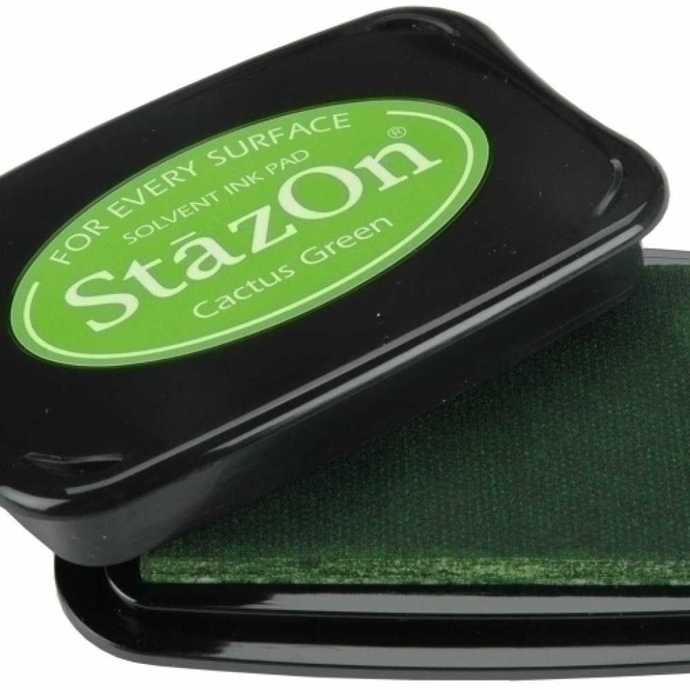 Tsukineko StazOn Cactus Green Solvent Ink Pad (SZ-52)