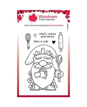 Woodware Gnome Chef Clear Stamp (FRS880)