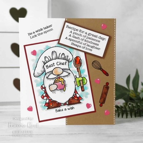 Woodware Gnome Chef Clear Stamp (FRS880)