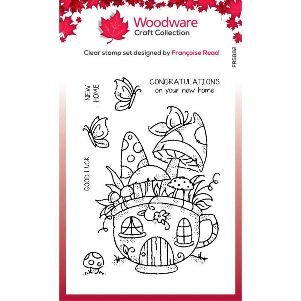 Woodware Mushroom Cup Clear Stamp (FRS882) Woodware Mushroom Cup Clear Stamp (FRS882)