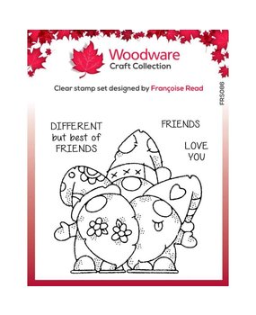 Woodware Gnome Friends Clear Stamp (FRS086)