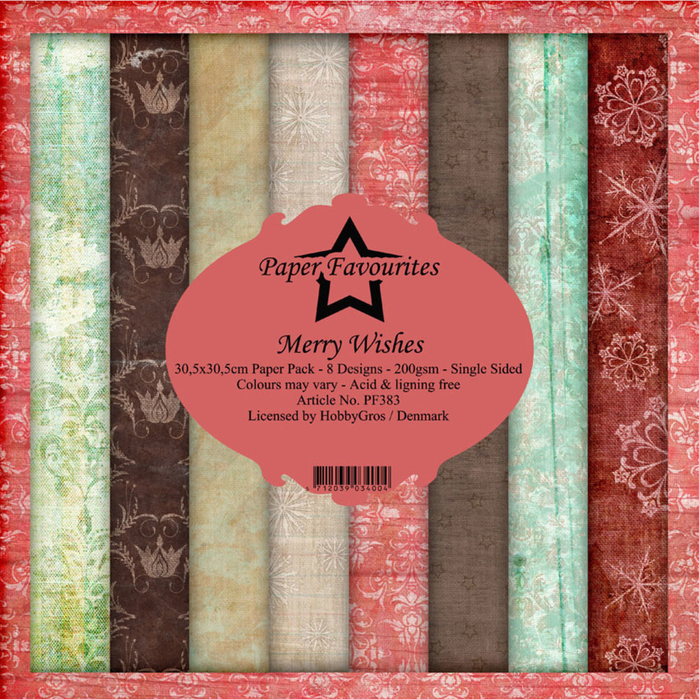 Paper Favourites Merry Wishes 12x12 Inch Paper Pack (PF383) Paper Favourites Merry Wishes 12x12 Inch Paper Pack (PF383)