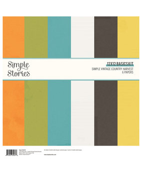 Simple Stories Simple Vintage Country Harvest 12x12 Inch Basics Kit (16315) Simple Stories Simple Vintage Country Harvest 12x12 Inch Basics Kit (16315)
