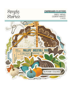 Simple Stories Simple Vintage Country Harvest Chipboard Clusters (16325) Simple Stories Simple Vintage Country Harvest Chipboard Clusters (16325)